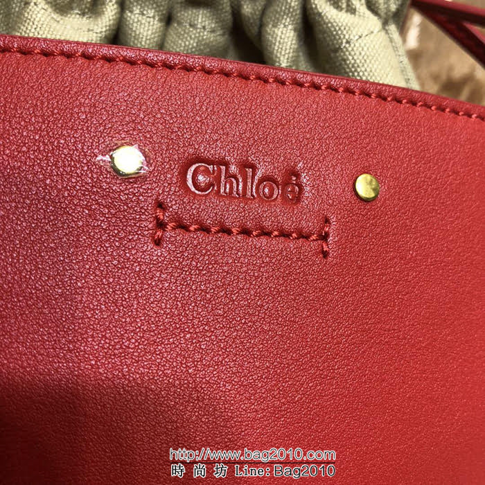 Chloe克洛伊 最新 進口小牛皮Roy系列 小號水桶包  ypk1007